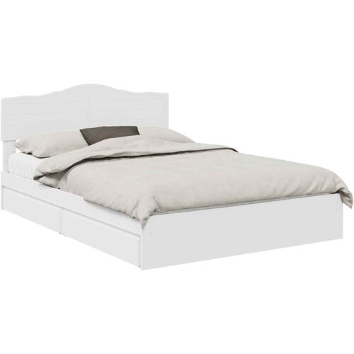 vidaXL Postelja s shranjevanjem Bela 140 x 190 cm Konstruiran les, (5000107064) Cene