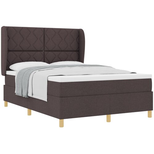 vidaXL Podna opruga s madracem Tamno siva 90x190 cm Tamno smeđa Cene