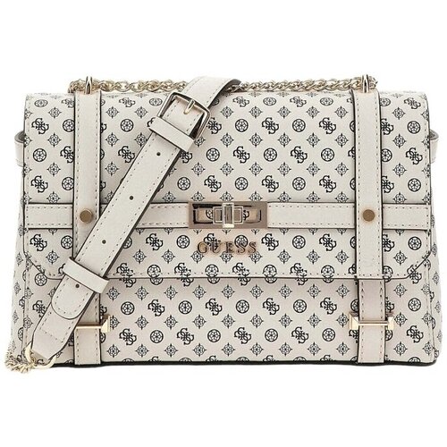 Guess Ročne torbice EMILEE LUXURY SATCHE Bež Slike
