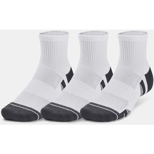Under Armour Socks UA Performance Tech 3pk Qtr-WHT - unisex Slike