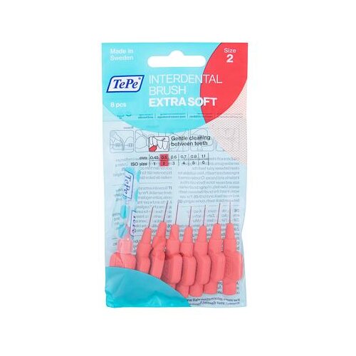 TEPE SWEDEN Extra Soft 0,5 mm zelo tanke medzobne &amp;scaron;četke s premerom 0,5 mm 8 ks unisex Slike