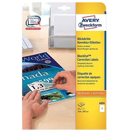 Avery Zweckform Neprosojne etikete za pakete 210 x 297 mm Cene