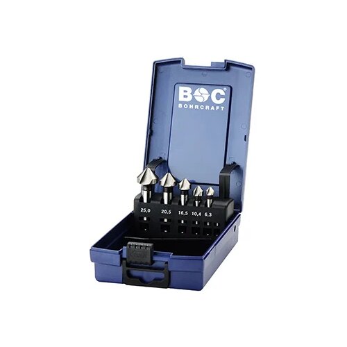 BOHRCRAFT set konusnih upu&amp;scaron;tača HSS-E Co5% 90&amp;deg; DIN 335 C 5kom. KS5-K Co 17101330005 Slike