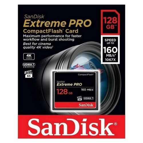 Sandisk CF 128GB Extreme Pro 160mb/s Slike