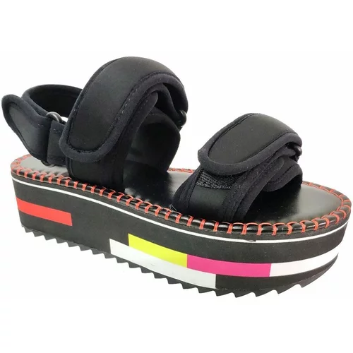 Desigual Sandali & Odprti čevlji Rainbow color Črna