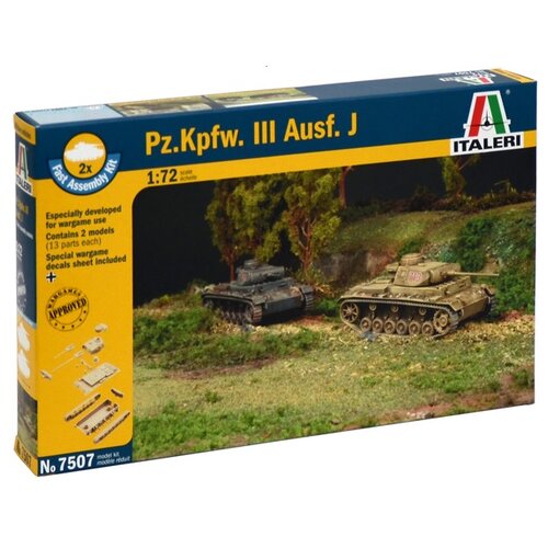 Italeri model tanka 1:72 pz.kpfw.iii ausf.j Slike