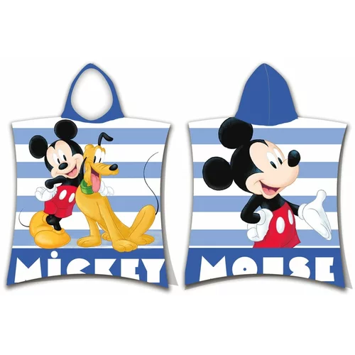 Jerry Fabrics Plavi dječji pončo od frotira Mickey –