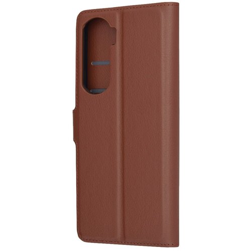Techsuit Leather Folio preklopna wallet maska za Honor 90 Lite &amp;ndash; smeđa Slike
