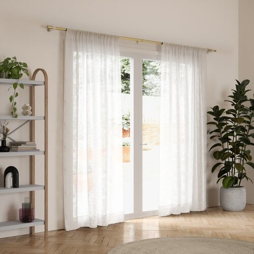 Umbra Željezna pro&amp;scaron;iriva karni&amp;scaron;a mat zlatna 107 - 305 cm Flute &amp;ndash; Slike