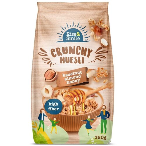  Musli RISE&SMILE Crunchy le&scaron;nik badem i med 350g Cene