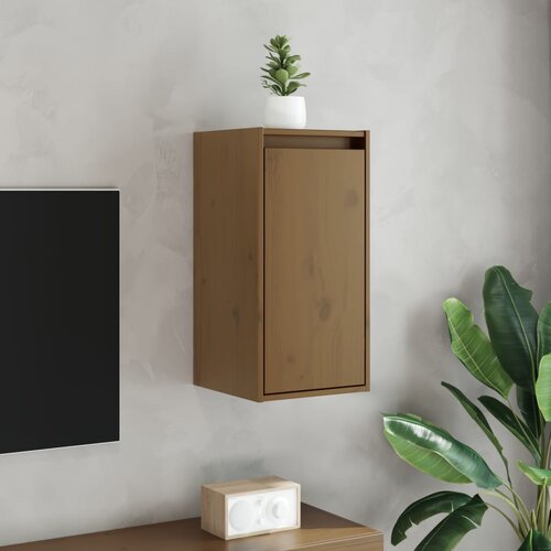 Furnova Stenska omarica medeno rjava 30x30x60 cm trdna borovina, (21950074) Slike