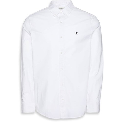 Calvin Klein Jeans Srajce z dolgimi rokavi LS SOLID OXFORD CLAS LV140EM125 Bela Slike