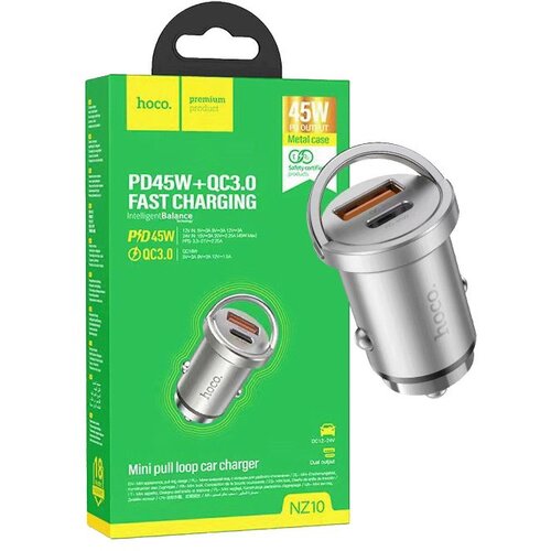 Hoco. Auto punjač, brzi, PD45W+QC3.0 - NZ10 Handy Slike