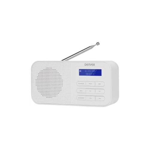 Denver DAB-42 džepni radio DAB+ (1012), UKW (1014) DAB+, UKW funkcija alarma bijela Cijene