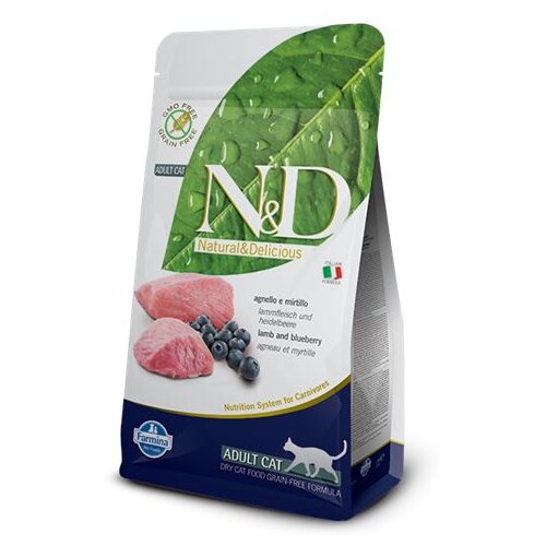 Farmina Cat Adult Grain Free jagnje in borovnica 1,5 kg Cene
