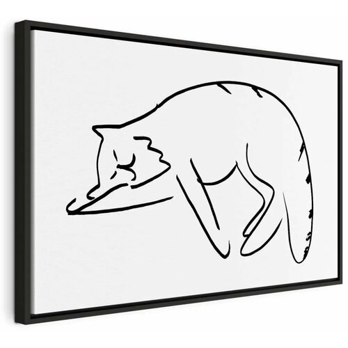  Slika - Cat\'s Dreams (1 Part) Vertical 90x60 U crnom drvenom okviru Cijene