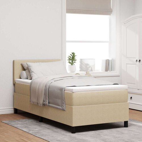 Box Spring Krevet s Madracem Svijetlo Zeleni Sivi 80x200 cm Korduroj Tkanina Cijene