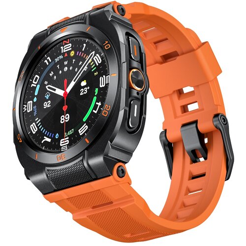 INF Zamenjava/kompatibilni del &ndash; Samsung Galaxy Watch Ultra 47MM silikonski pa&scaron;ček Black+Orange, (5000264485) Cene