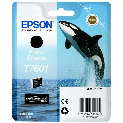 Epson kartuša T7601 (foto črna), original