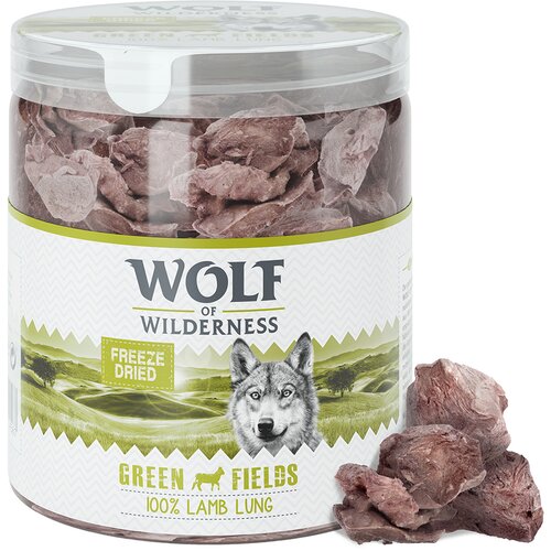 Wolf of Wilderness Ekonomično pakiranje: - RAW grickalice (liofilizirane) -Janjeća pluća (200 g) Cijene