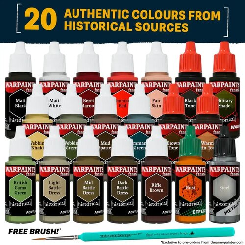The Army Painter Historical: World War II British Paint Set - 1 set. Cene