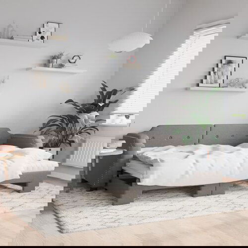 vidaXL Izvlečna dnevna postelja z vzmetnicami taupe 100x200 cm blago Cene