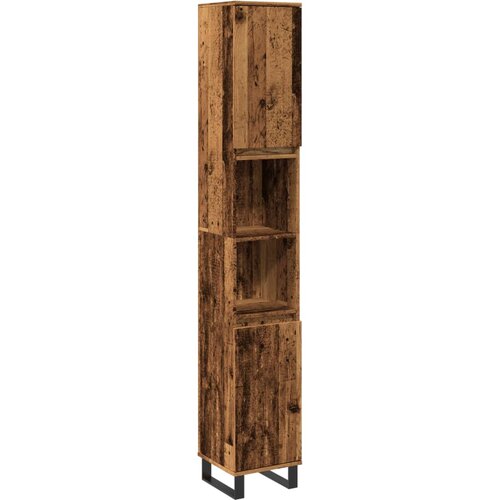 Maison Chic Kopalni&amp;scaron;ka omarica - Kopalni&amp;scaron;ki kabinet starinski les 30x30x190 cm inženirski les, (21794770) Slike