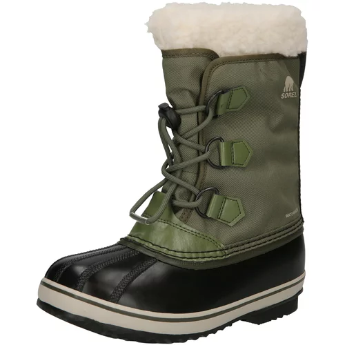Sorel YOUTH PAC NYLON WP Dječja zimska obuća, tamno zelena, veličina 37