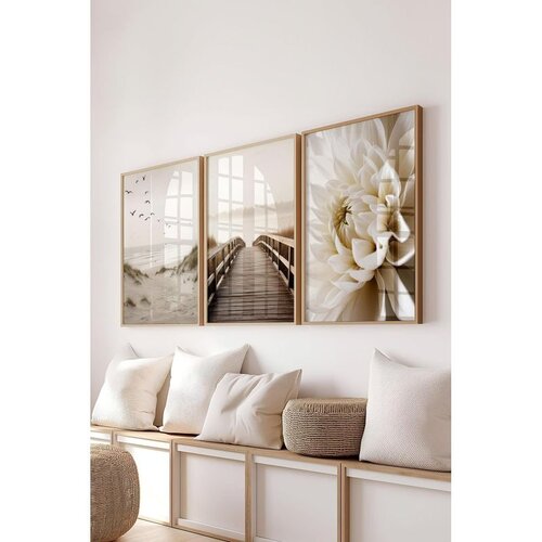 WALLXPERT Č-300693 - 3040 multicolor dekorativni set slika (3 komada) Cene