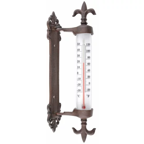 Esschert Design Litoželezni zunanji termometer za okno Antique