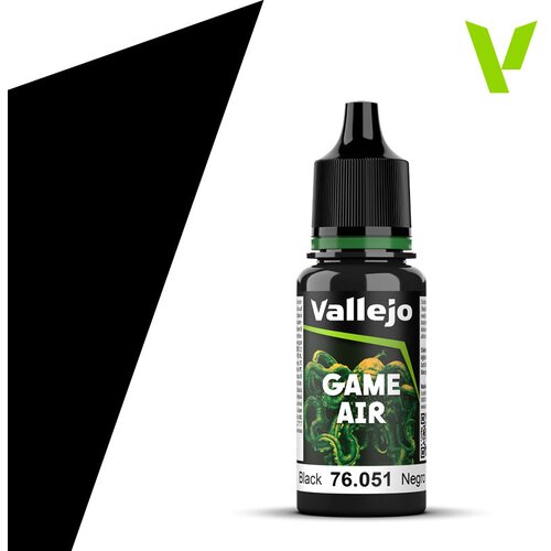Vallejo Black 18ml - Game Air 76.051 Cene
