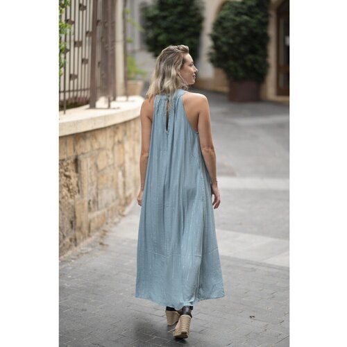 Isla Bonita By Sigris Dolge obleke Dolga Midi Obleka Modra Cene