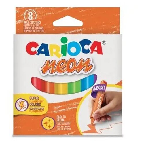 Carioca maxi trokutasti set neonskih bojica od 8 komada Cene