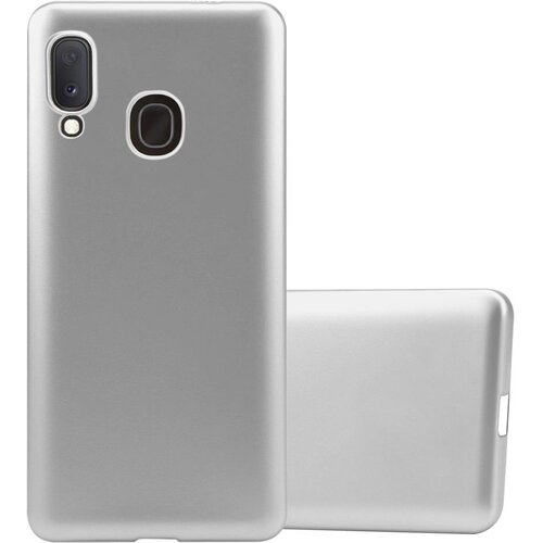 Cadorabo Case, združljiv s Samsungom v kovinskem srebru - za&scaron;čitni pokrov, narejen iz fleksibilnega silikona TPU, (20589969) Cene