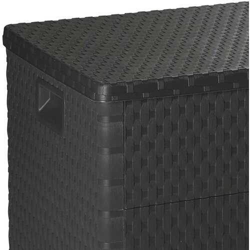 vidaXL Vrtna kutija za pohranu antracit 120 x 56 x 63 cm PP ratan Cijene