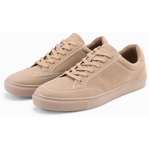 Ombre Unisex casual men&amp;#039;s eco nubuck shoes - light brown Slike
