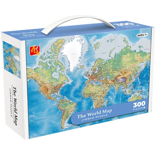  Puzzle 300 komada - Karta Svijeta Slike