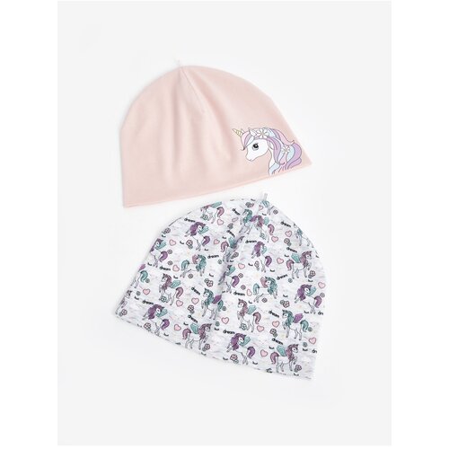 LC Waikiki Printed Girls&amp;#039; Beanie 2-Pack Slike