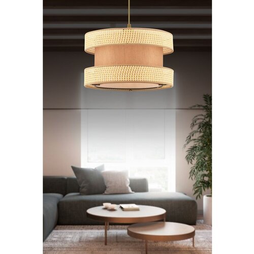 Opviq halo hazeran - camel, brown camelbrown chandelier Cene