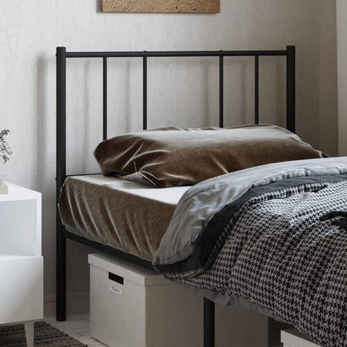 vidaXL Kovinsko posteljno vzglavje črno 75 cm Cene