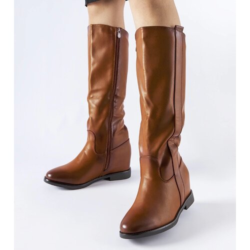 Gemre Brown wedge heel boots Chieuti Cene