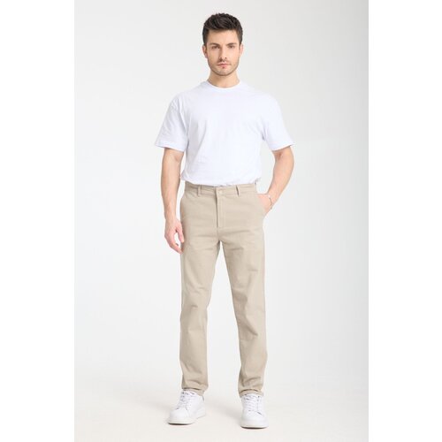 Trendyol Stone Regular Fit Basic Chino Flexible Gabardine Trousers Slike