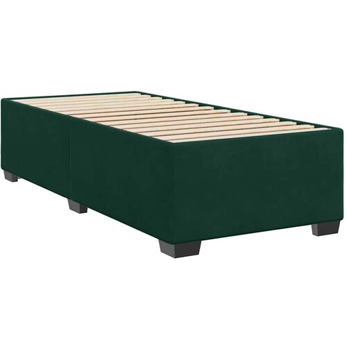 Box spring krevet s madracem tamnozeleni 90x190 cm bar&amp;scaron;unasti Slike