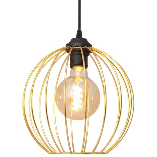  Luster na sajli MERCURE 1xE27/15W/230V zlatna/crna Slike