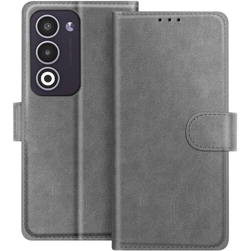 AVIZAR Denarnica za Oppo A5 serije Chesterfield s funkcijo stojala, Siva, (5000190153) Cene