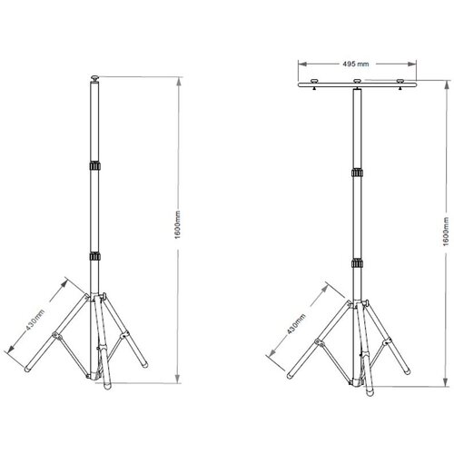  Reflektor stalku 2x30W 4500K Slike