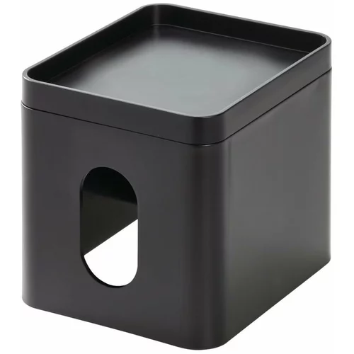 iDesign Črna škatla za robčke Cade