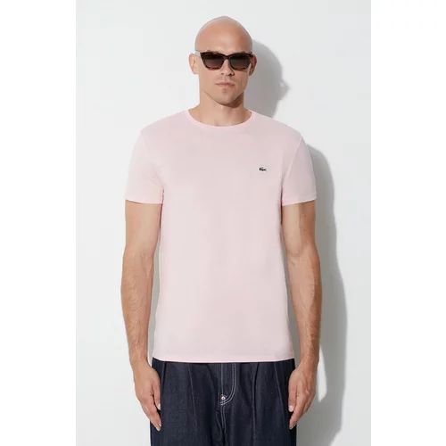 Lacoste Pamučna majica boja: ružičasta, bez uzorka