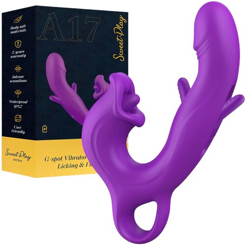 Sweet Play Erospace - jezični stimulator klitorisa i klimajući G-točka vibrator (ljubičasti) Cijene