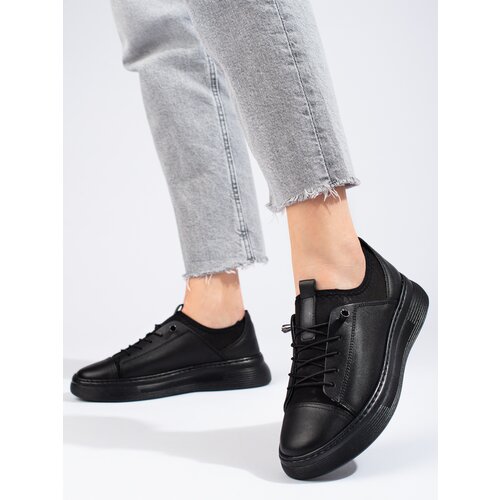 T.SOKOLSKI Women's leather shoes black Slike